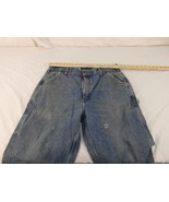 Adult Men&#39;s Carhartt Work Cold Weather 100% Cotton Light Blue Denim Jean... - $25.49 CAD