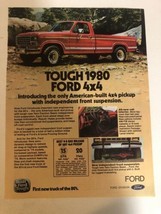 1980 Ford 4 X4 Truck Vintage Print Ad pa28 - $7.91