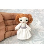 Handmade Miniature Princess Leia Doll, Star Wars Princess Leia, Mini Clo... - £23.90 GBP