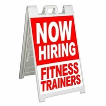 Now Hiring Fitness Trainers Signicade 24x36 Aframe Sidewalk Sign Banner Decal - £34.12 GBP+