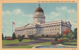 Utah State Capitol Building UT Salt Lake City Postcard B04 - £2.36 GBP