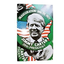 Jimmy Carter Buttons Inauguration President 1977 Color Postcard Unposted - £4.72 GBP