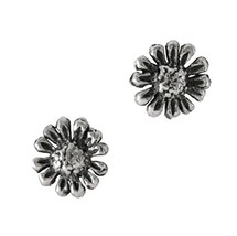 Sterling Silver Daisy Flower Stud Post Earrings - $9.99