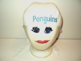 Pittsburgh Penguins Do Doo Rag White Scrub Chemo Cap Machine Embroidered... - £6.99 GBP
