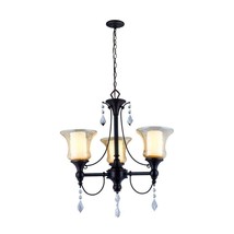 World Imports Ethelyn Collection 3-Light Oil-Rubbed Bronze Chandelier (NIB) - £85.64 GBP