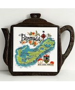 1970 Bermuda Cathay Tile Trivet Hot Plate Tea Kettle Theme Iron Base Quo... - €21,44 EUR