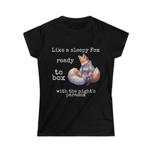 Women&#39;s Softstyle Sleepy Fox Ready To Box With The Night&#39;s Paradox Fox T... - £19.25 GBP+