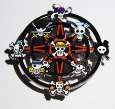 One Piece Japanese Anime Skulls Skeleton Sign Logo Metal Enamel Pin NEW UNUSED - £5.54 GBP
