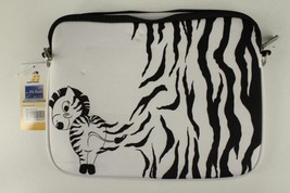 Modern Designer Cartoon Zebra Protective Ipad Cover Digittrade Zipper Closure - £11.25 GBP