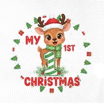 Baby My First Christmas PNG: holiday art (Digital Download) - $2.95