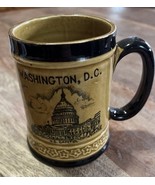 Vintage Washington DC Souvenir Brown Mug - $215.11 MXN