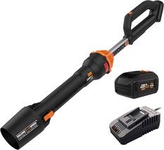 Wg543 (Battery And Charger Included) Worx 20V Leafjet Cordless Leaf Blower With - £154.68 GBP