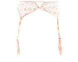 L&#39;AGENT BY AGENT PROVOCATEUR Womens Suspenders Printed Beige Size M  - $38.79