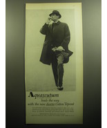 1958 Aquascutum Topcoat Ad - leads the way with the new shorter topcoat - £14.55 GBP