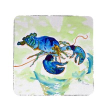 Betsy Drake Green Blue Lobster Coaster Set of 4 - £27.84 GBP