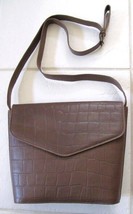 Ann Taylor Leather Shoulder Crossbody Handbag Purse Reptile Look Italy N... - £23.05 GBP