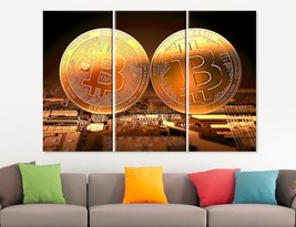 Bitcoin Cash Canvas Art Cryptocurrency Print Bitcoin Wall Art Cryptocurrencies T - $49.00