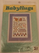 Dimensions Baby Hugs From Sunset Lion &amp; Friends Counting Chart Cross Stitch Kit - £23.58 GBP