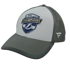 Tampa Bay Lightning NHL Stanley Cup Champions Adjustable Hockey Hat by Fanatics - £12.75 GBP