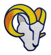 Los Angeles Rams Football Embroidered Iron On Patch New Logo 3&quot; x 2.75&quot; - $8.84