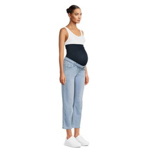 Time and Tru Women&#39;s Maternity Straight Jeans with Belly Band - Size: 2XL (20) - $16.46