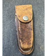 Vintage Leather Pocketknife Multi Tool Sheath Case Belt Pouch - £9.68 GBP