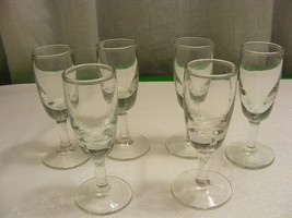 Vintage Libbey Glass Set of 6 Cordial 1 Oz Goblets 11-E - $553.18 MXN