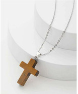 simple Cross Pendant Chain Necklace Jewellery Gift UK - $6.11 CAD
