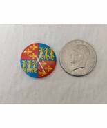 Vintage Swatch Montre Suisse Bouton Broche 1-3/8 &quot; Bleu Rouge Jaune Fleu... - €20,54 EUR