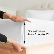 Professional title: "Luxury Hotel Queen Size 4-Piece Sheet Set - Breathable and  - $37.47