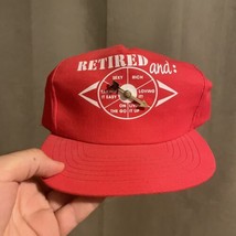 Vintage Retired And Sexy SnapBack Hat Cap Spinning Arrow Humor Funny - $13.50