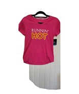 Read description: Nike Women’s Drifit “Runnin Hot” Short Sleeve Shirt Pi... - $27.72