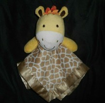 Garanimals Baby Yellow Giraffe Brown Security Blanket Lovey Stuffed Plush Toy - £29.14 GBP
