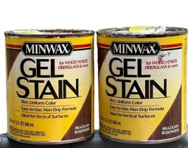 Minwax Gel Stain for Interior Wood Surfaces 2 Quarts Brazilian Rosewood - £69.66 GBP