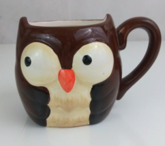 Brown Owl 3D Figural Style 4&quot; Coffee Cup Mug - £9.98 GBP