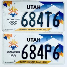 2002 United States Utah Olympic Winter Games Passenger License Plate 684T6 - £26.47 GBP