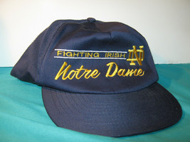 Notre Dame Fighting Irish Baseball Cap American Needle Vintage 1990 - $20.79