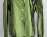 Talbots Womens Green Silk Pant Suit 14/16 - £35.61 GBP