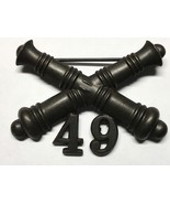 1902-1905, U.S ARMY ARTILLERY CORPS, BRONZE, 49th FIELD ARTILLERY, COLLA... - $656.14 MXN