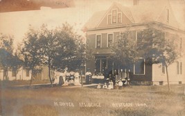 Westgate Iowa Ia~M Dwyer RESIDENCE-FAMILY In Finery Reunion~Real Photo Postcard - £9.92 GBP