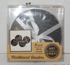 Horizon Chalkboard coasters set of 4 with chalk - $14.80