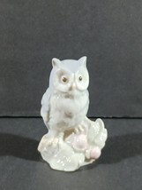 Vintage George Good OWL Miniature Porcelain Figurine Approx 3&quot; High - $9.30