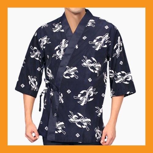 chef coats jacket sushi restaurant bar clothes uniform 4 size women men japanese - £18.96 GBP