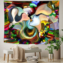 Abstract Watercolor Tapestry Wall Hanging Art Decor Bohemian Psychedelic Poster - £6.79 GBP