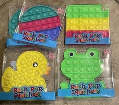 Push Pop Squishers Multicolor Fidget Sensory Toy Lot of 5 Stocking Stuffers - £5.39 GBP