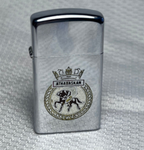 1973 Zippo Slim Lighter Athabaskan Na-Dene Language Refillable Cigarette... - £48.03 GBP