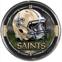 New Orleans Saints Chrome Clock - NFL - $578.70 MXN