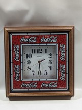 Vintage 1990&#39;s Hanover Quartz Coca Cola Wall Clock Battery Operated Not ... - £31.06 GBP