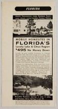 1964 Print Ad Mobil Homesites Rainbow Park,Florida near Rainbow &amp; Silver Springs - £7.09 GBP