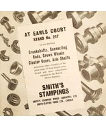 1957 Smith&#39;s Stamping Earls Court Import Advertisement Autocar Automobil... - $29.99